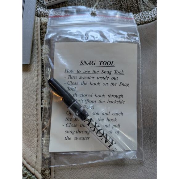 Vintage 90s Saxony Leather Sweater, Coogi Hip-Hop - Men's XL, New With Tags RARE - Picture 12 of 15